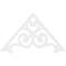 Ekena Millwork Pitch Hurley Architectural Grade PVC Gable Pediment, 60"W x 35"H x 1"P (14/12) GPP060X035X100HUR - alternate 2